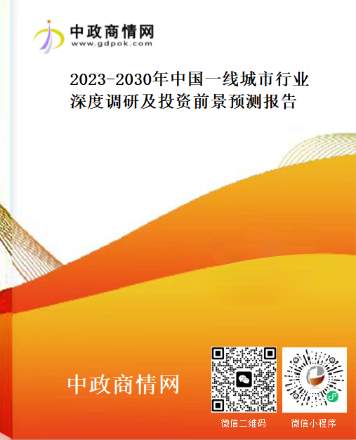 2023-2030年中国一线城市行业深度调研及投资前景预测报