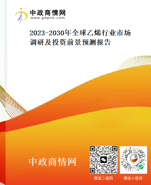 2023-2030年全球乙烯行业市场调研及投资前景预测报告